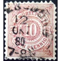 1875 Numeral in Circle 10