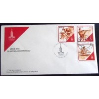 1980 FDC 202 Olimpíadas de Moscou DF 209