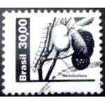 1982 R 0613 Sericultura Casulo Branco a U