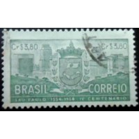 1954 C 0331 Brasão de Armas SP Tintado U