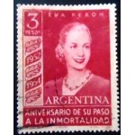 1954 AR 0618 Eva Peron 3 U SEV