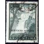 1955 AR 0083 Waterfalls of Iguazú 5 thin overprint D U