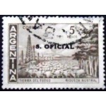 1966 AR 0095 Tierra del Fuego 5 ovpt U SEV