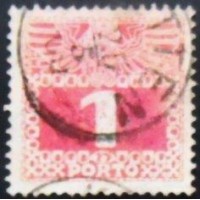 1908 Imperial coat of arms & digit 1