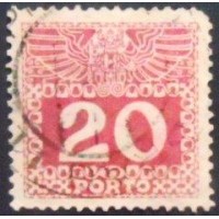 1908 Imperial coat of arms & digit 20