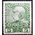 1908 AT 0142 Emperor Franz Joseph 5 N sev