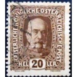 1916 AT 0191 Emperor Franz Joseph 20 U