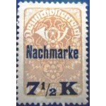 1921 AT 0102 Nachmarke overprint 7½ P N