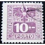 1945 AT 0188 Coat of arms & digit 10 P U