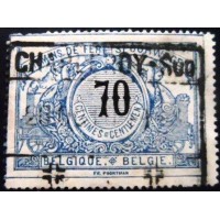 1902 Railway Stamp: Black Numeral with Bilingual Text 70