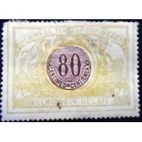 1902 Railway Stamp: Middle in a Different Color 80