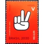 2020 C 3939 Letra V em Libras M