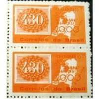 1961 C 0467 Selos Coloridos 430 M PR