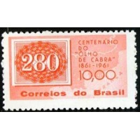 1961 C 0466 Selos Coloridos 280 N