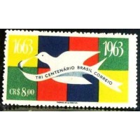 1963 C 0484 Aniversário Correios N