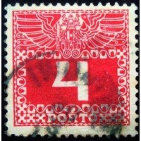 1908 Imperial coat of arms & digit 4