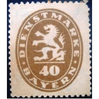 1920 Lion and value in oval 40