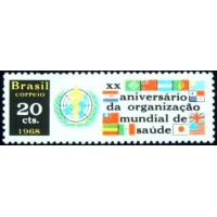 1968 C 0615 Aniversário OMS N