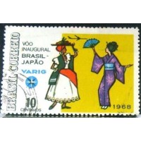 1968 C 0599 Brasil Japão U 