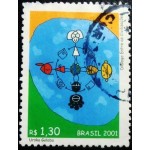 2001 C 2408 Dia Mundial dos Correios U