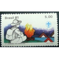 1981 C 1187 Escoteiro e Fogueira M