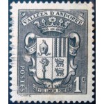 1937 AD FR 0049 Coat of Arms of Andorra 1 N