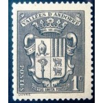 1937 AD FR 0049 Coat of Arms of Andorra 1 M