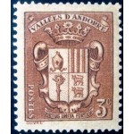 1936 AD FR 0051 Coat of Arms of Andorra 3 N