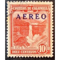 1953 Tequendama falls Overprinted AEREO