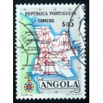 1955 AO 0392 Map of Angola 5 U
