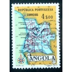1955 AO 0397 Map of Angola 4$ U