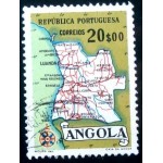 1955 AO 0399 Map of Angola 20 U