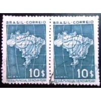 1940 C 0155 Mapa do BrasilU PR