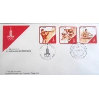 1980 FDC 202 Olimpíadas de Moscou DF 2605