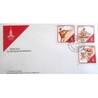 1980 FDC 202 Olimpíadas de Moscou PB 10229