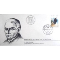 1980 FDC 215 Padre José de Anchieta SP 13229