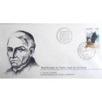 1980 FDC 215 Padre José de Anchieta SP 15608