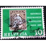 1965 Swiss Stamp Mi:CH 16 with Postmark 1965 Swiss Stamp Mi:CH 16 with Postmark