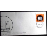 1976 FDC 104 Metrô São Paulo PE 2