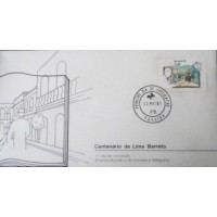 1981 FDC 219 Lima Barreto PB 414