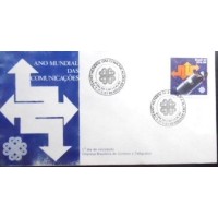 1983 FDC 296 Ano Mundial das Comunicações DF 4177