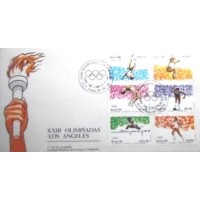 1984 FDC 321 Olimpíadas de Los Angeles SP 23555