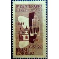 1954 C 0328 4º Centenário São Paulo 1.20  B M