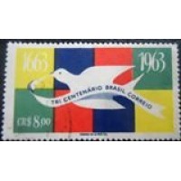 1963 C 0484 Aniversário Correios U