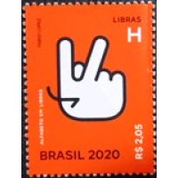 2020 C 3925 Letra H em Libras M
