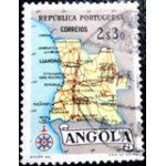 1955 AO 0396 Map of Angola 2$30 U