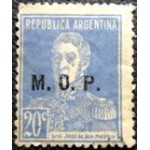 1925 AR 0292 General San Martín 20 MOP U