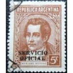 1939 AR 0035 Mariano Moreno ovpt 5 D U SEV