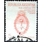 1943 AR 0475 Arms of Argentina 5 U