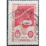 1947 AR 0541 Map of Argentine Antarctic Claims 20 U SEV